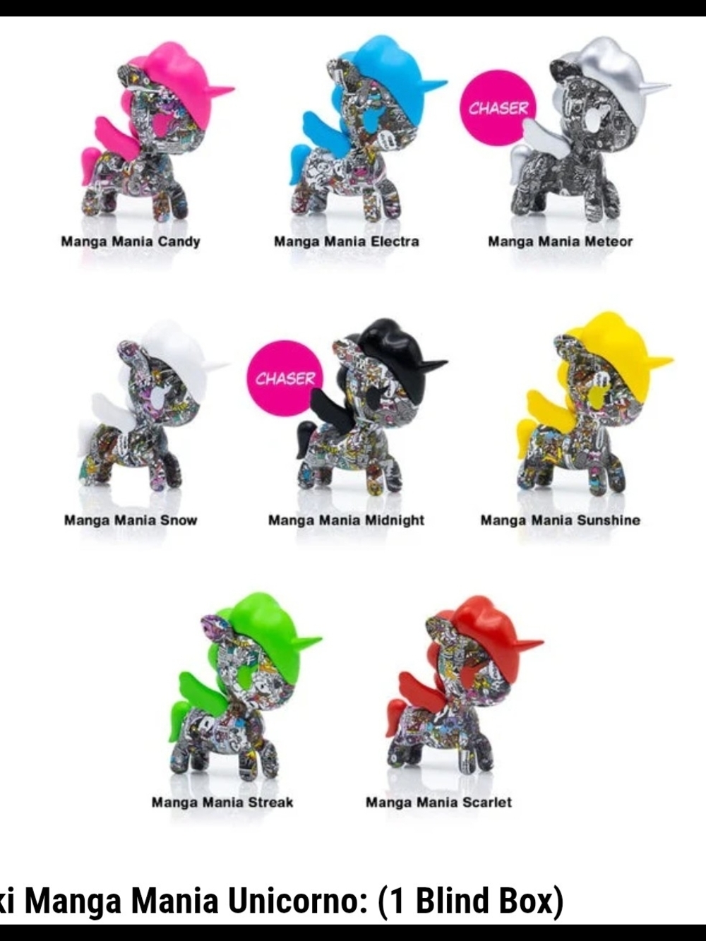 Tokidoki Unicornio Manga Mania Blind Box Figure - Snow White Variant